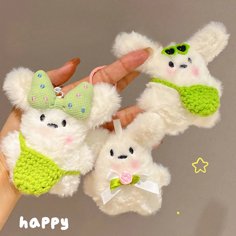 Breloczek z psem w stylu kawaii z kokardką 12 cm, modny brelok do kluczy z psem, zawieszka do torby, stylowa ozdoba do plecaka