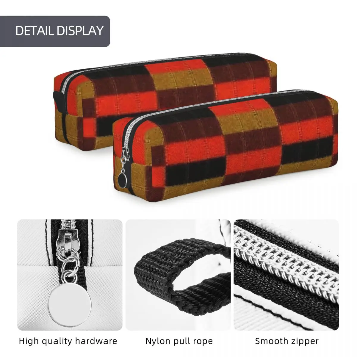 District Line Moquette Seat Cover Pencil Cases Large Capacity Pen Bags Pen Box For Boy Girl Stationery Pencil Pouch Cosmetic bag