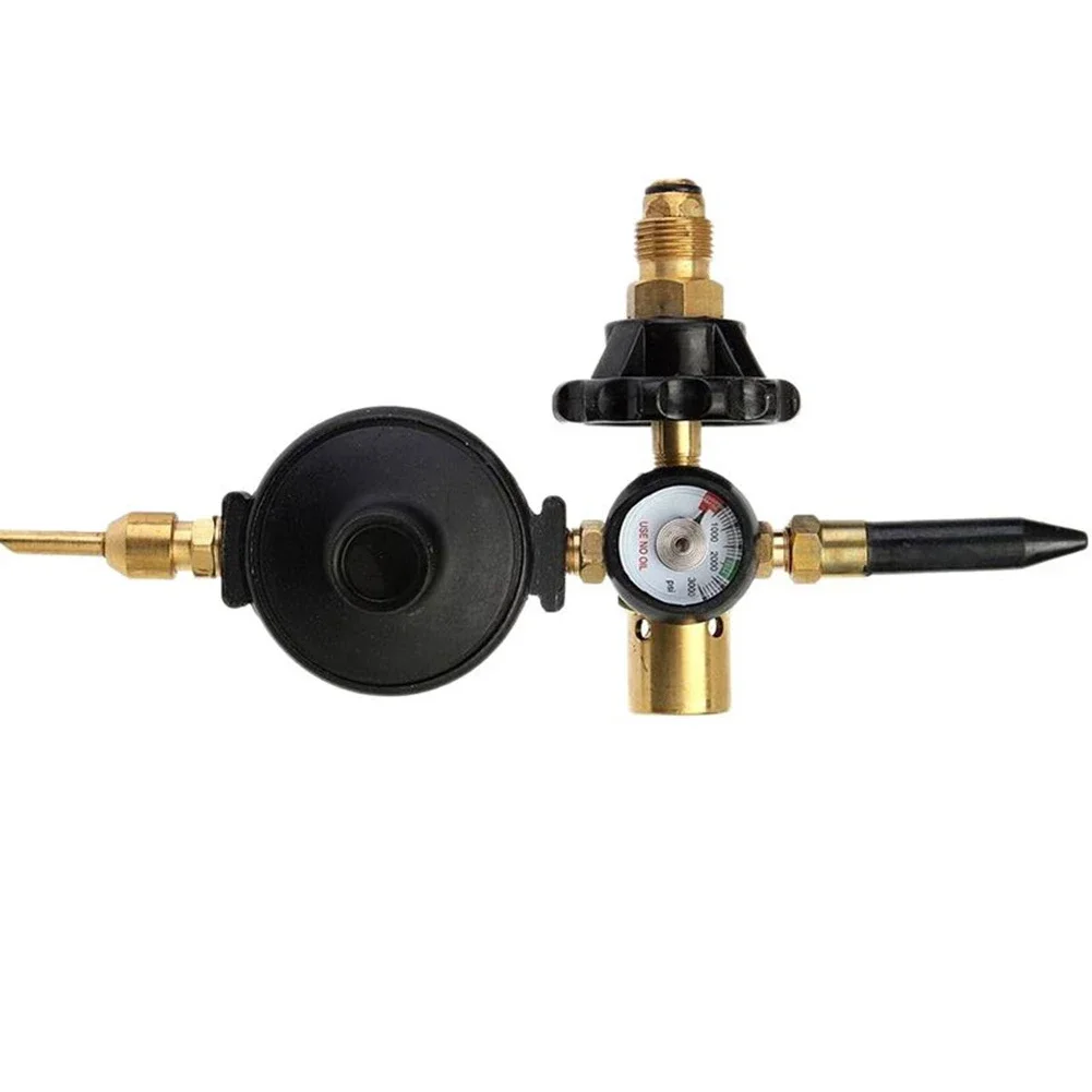 

For Foil Balloons Filler Valve Pressure Reducing Valve Fits All CGA-580 Tank Black Gold Balloon Inflator 300mm Long