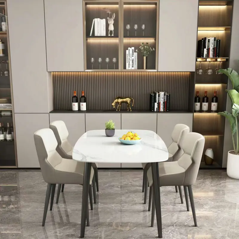 Living Room Center Table Kitchen Furniture Restaurant Tables Home Bar Stool Dinning Sets Luxury Mesa Plegable High Sliding WJX