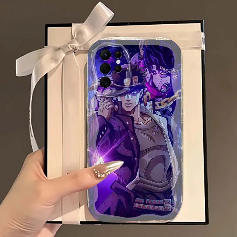 Etui na telefon Cool JoJos Bizarre Adventure do Samsung S25 S24 S23 S22 S21 S20 A04 A05s A05 A06 Ultra Plus FE 5G Wave Oil