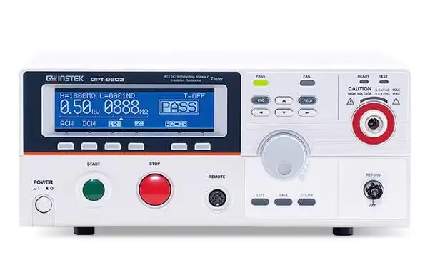 

Тестер безопасности GWINSTEK AC Economical Safety Tester GPT-9603 AC+DC/GPT-9612 Hipot Tester для проверки выдерживаемого напряжения и изоляционного сопротивления