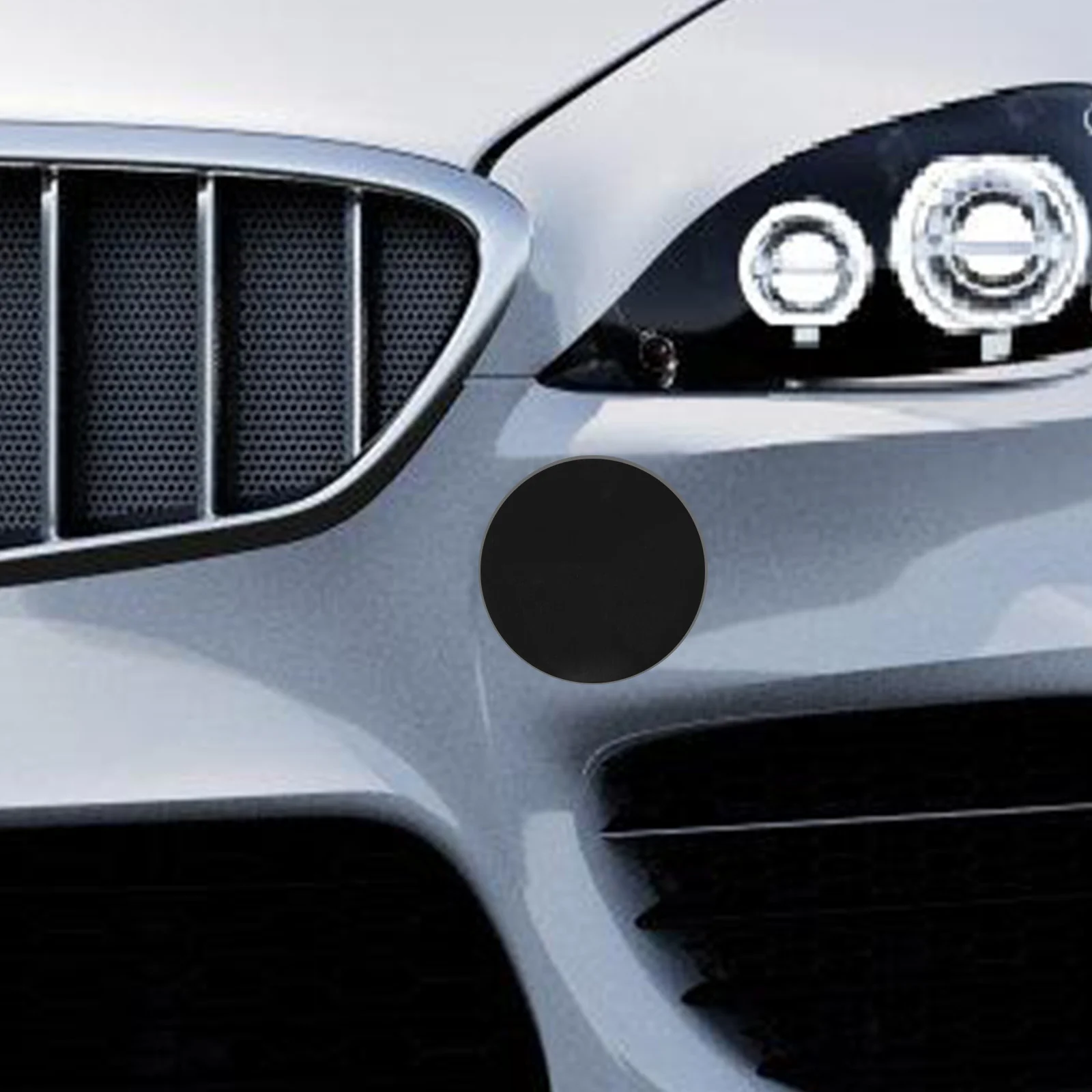 

Front Bumper Cover Cap Tow Hook Covers Trailer Durable ABS Material Easy Installation Practical Use Vehicle Protection