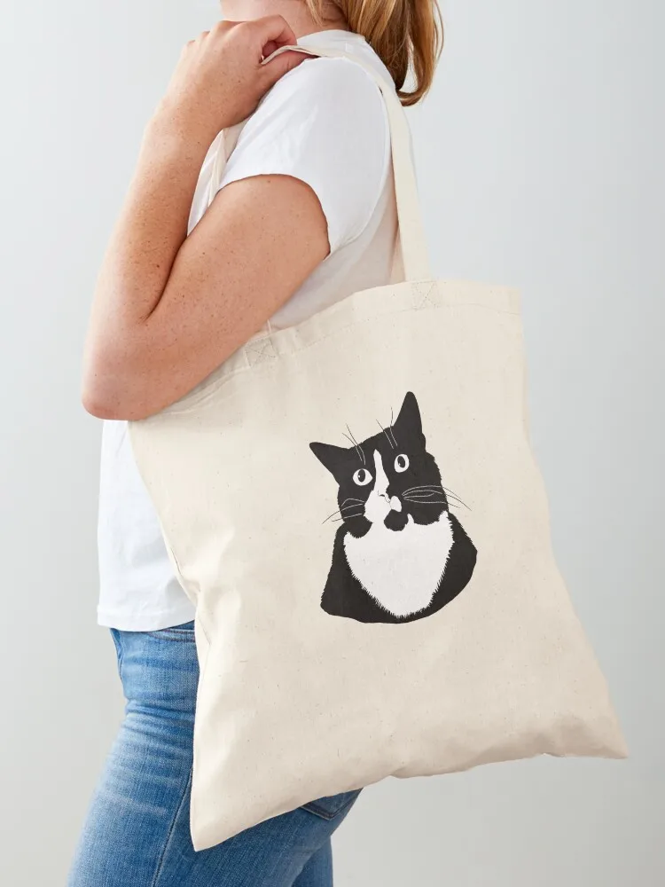 Photogenic Cat - Nice Boo Pic Tote Bag hand bag ladies tote bags aesthetic Canvas Tote Bag