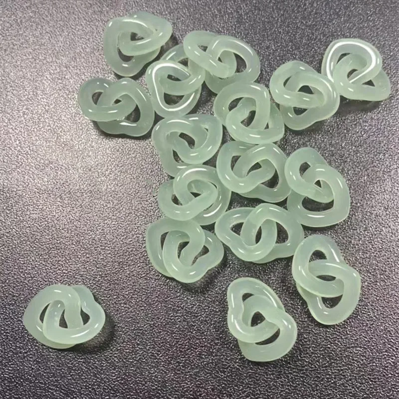 5pc imitacja Jade podwójny pierścień wisiorek mężczyźni w kształcie serca naszyjnik w stylu Vintage rzeźbione amulety biżuteria prawdziwe naszyjniki chalcedon