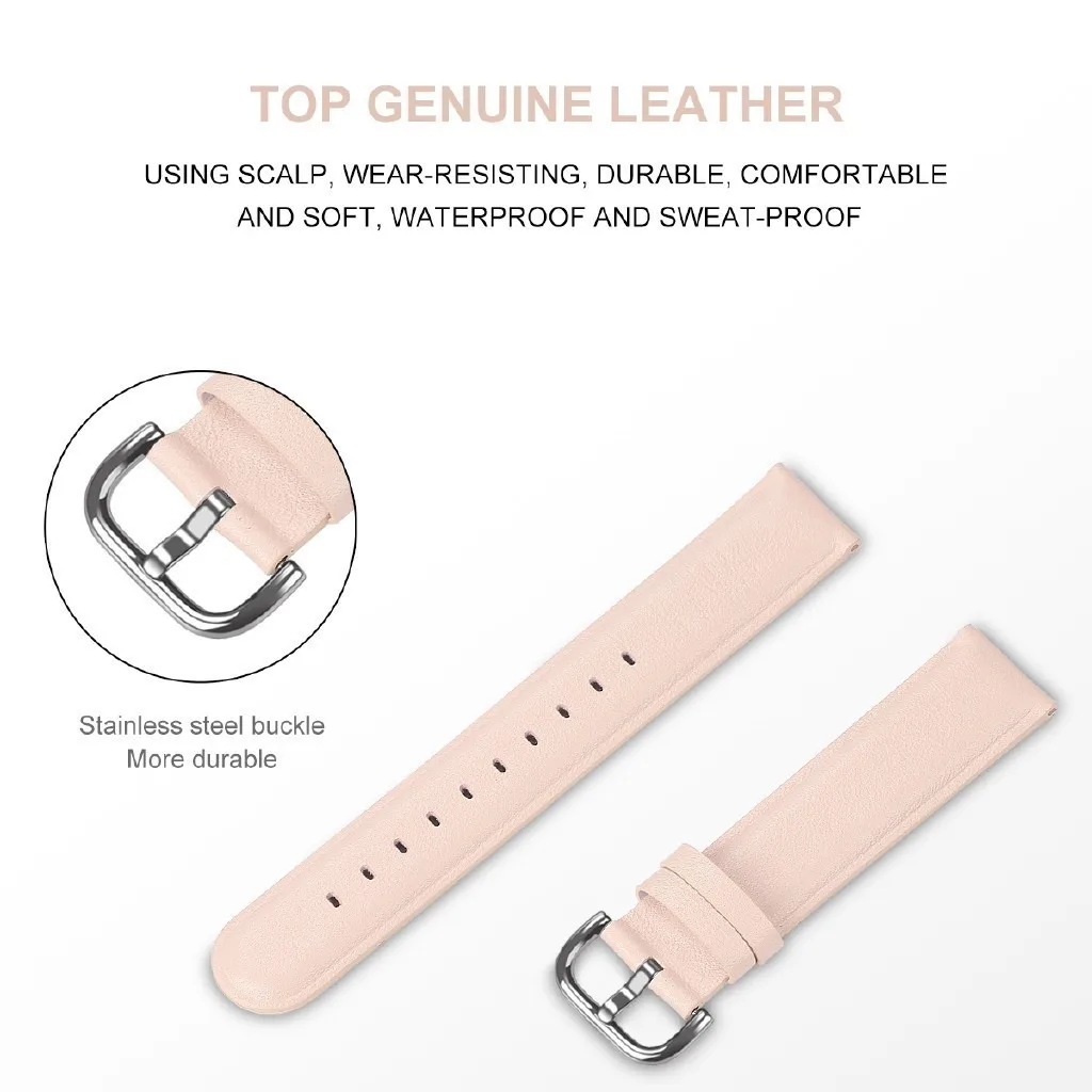20 22 mm Lederarmband, weiches Lederarmband für Garmin Forerunner 245 265 55 158 165 255 265 570 42 mm 47 mm 970