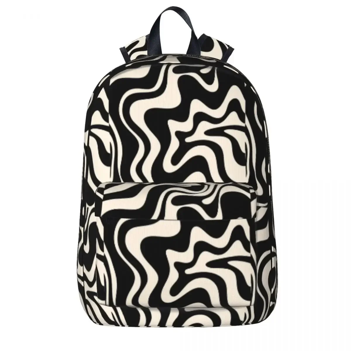 Retro Liquid Swirl Abstract Pattern Backpacks Large Capacity Student Book bag Shoulder Bag Laptop Rucksack Casual Travel