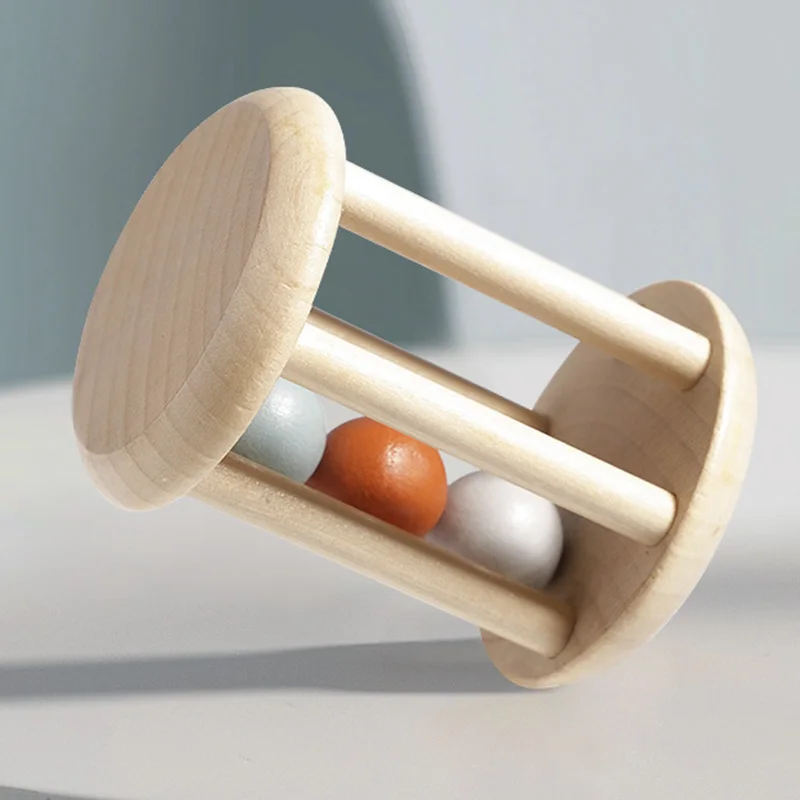 Wooden Hand Held Bells Shaking Bell Musical Instrument Soothing Toy Set Listening Concentration Training Class Game Sensory Toys