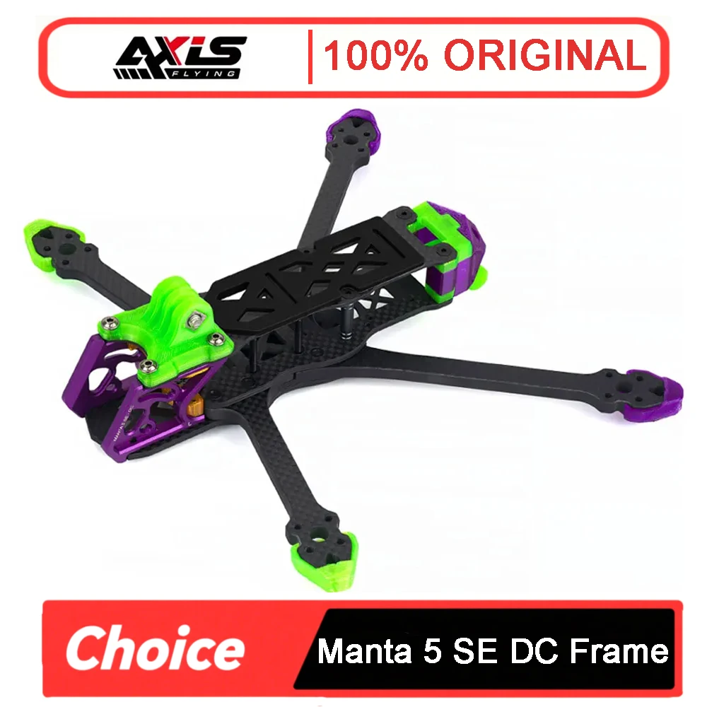 

Рама постоянного тока Axisflying Manta 5 SE, колесная база 226 мм для 5-дюймового FPV Freestyle RC Drone FPV DIY Запчасти