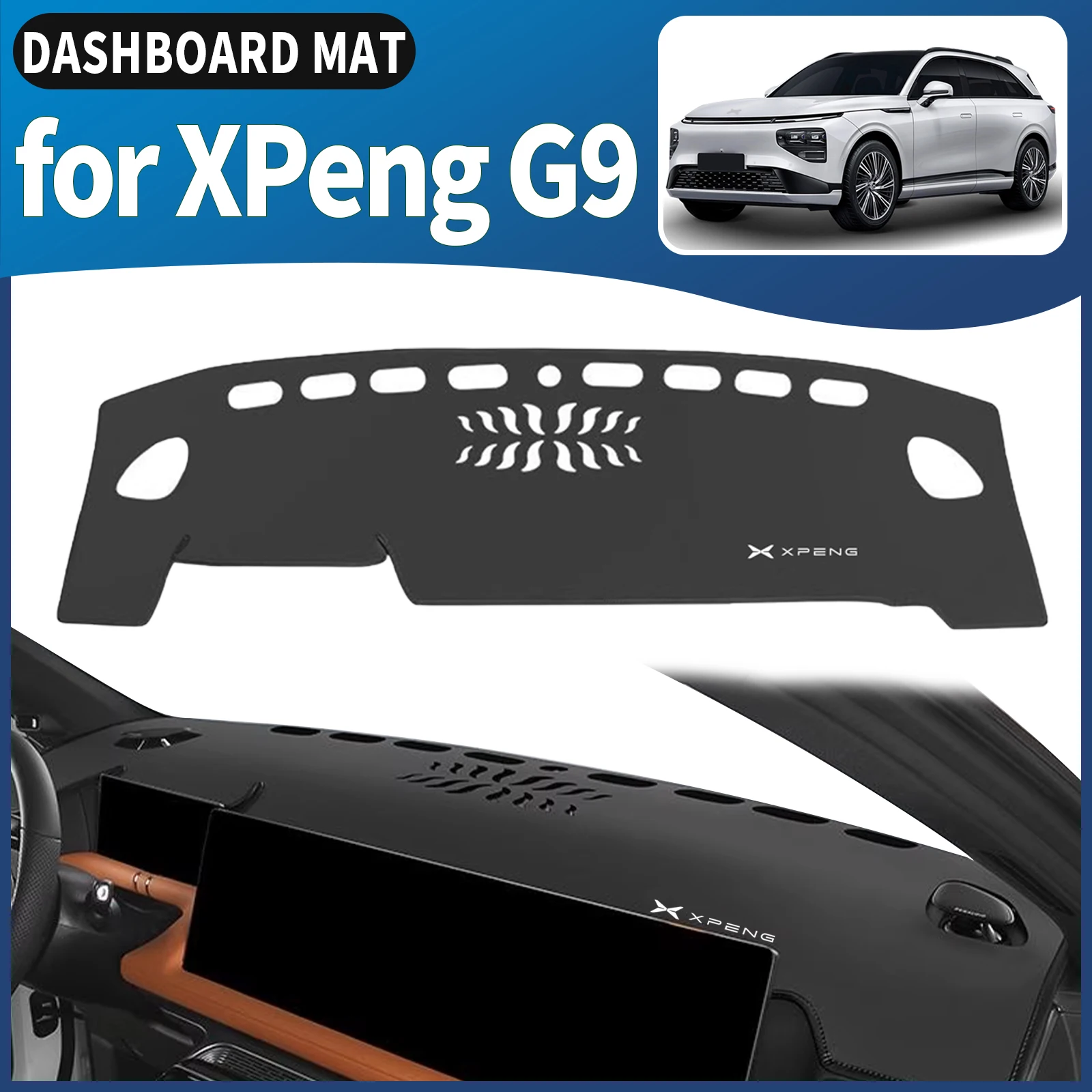 

fit for XPeng G9 2023 2024 2025 Car Dashmat Dashboard Cover Pad DashMat Sunshade Accessories Protective Carpet
