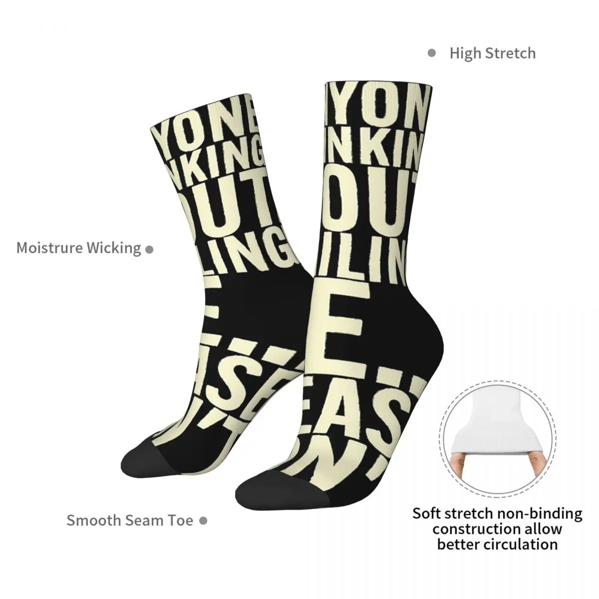 Please Don't Email Me Socks Harajuku High Quality Stockings All Season Long Socks Accessories for Man's Woman's Christmas Gift