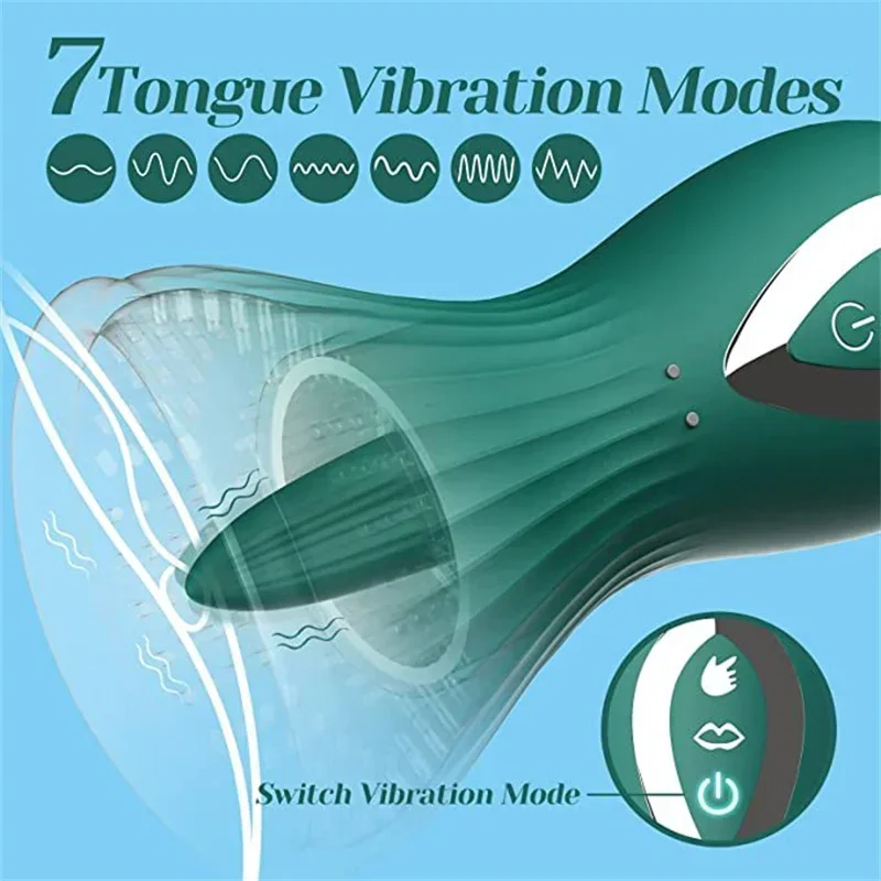 Clitoride Masturbatore automatico Veri giocattoli sexy per gli uomini Uomini sexy Silicone Vagina Leccare vibratore per gli uomini Vibratore per il pene Toystight