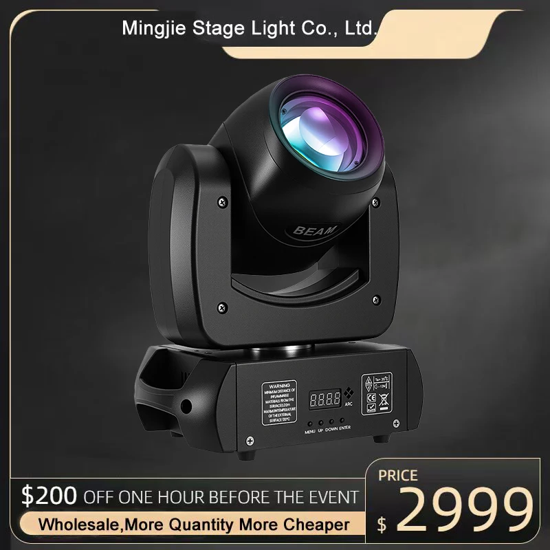 

Светодиодные фары с подвижной головкой, 120 Вт, эффект луча, 8 гобо, 8 цветов, прожекторы, могут DIY узоры для Рождества, DJ-бара, вечеринки на Хэллоуин