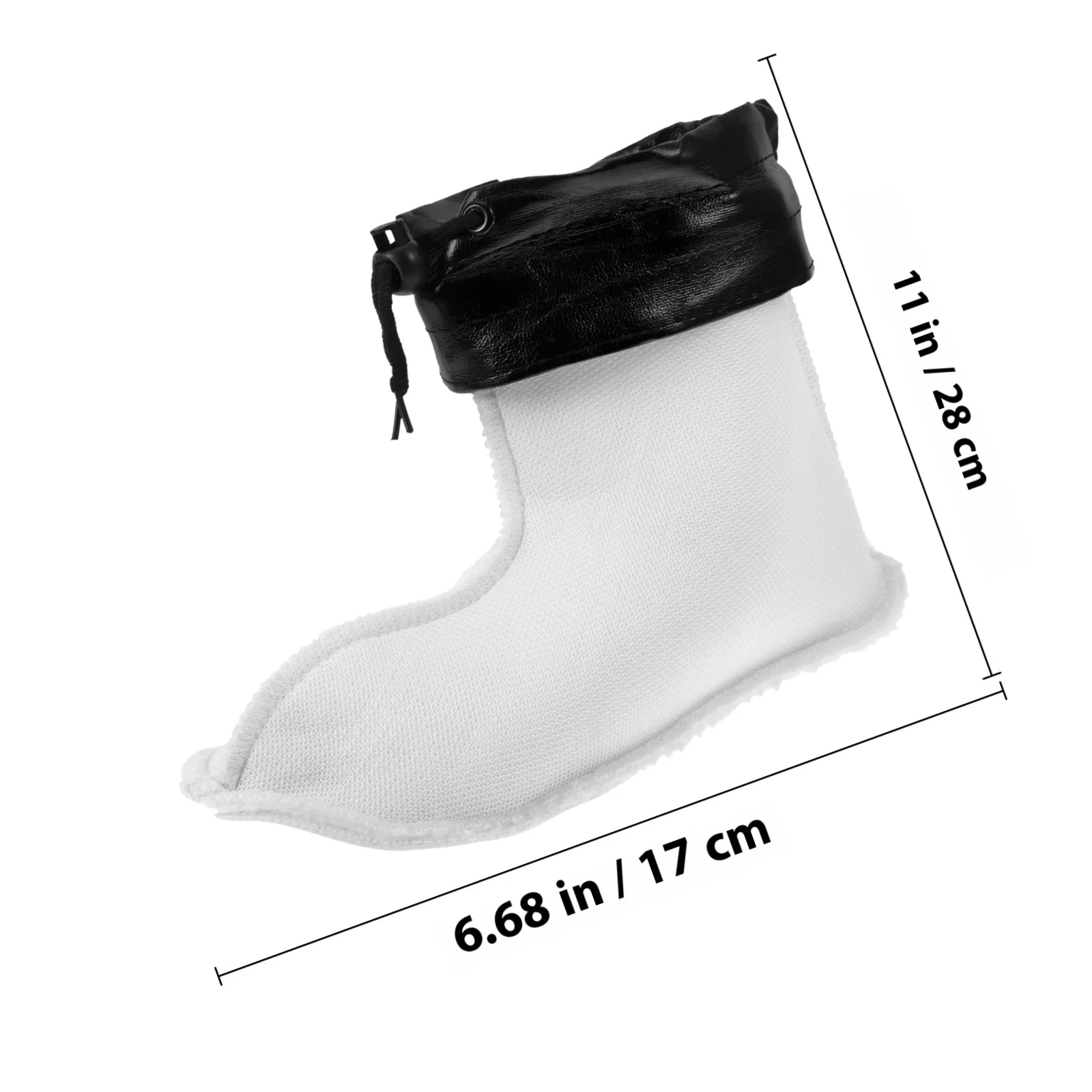 زوج واحد من بطانات الأحذية المطاطية الداخلية القطنية الدافئة والسميكة للشتاء، بطانات مقاومة للماء بديلة للأحذية المطاطية