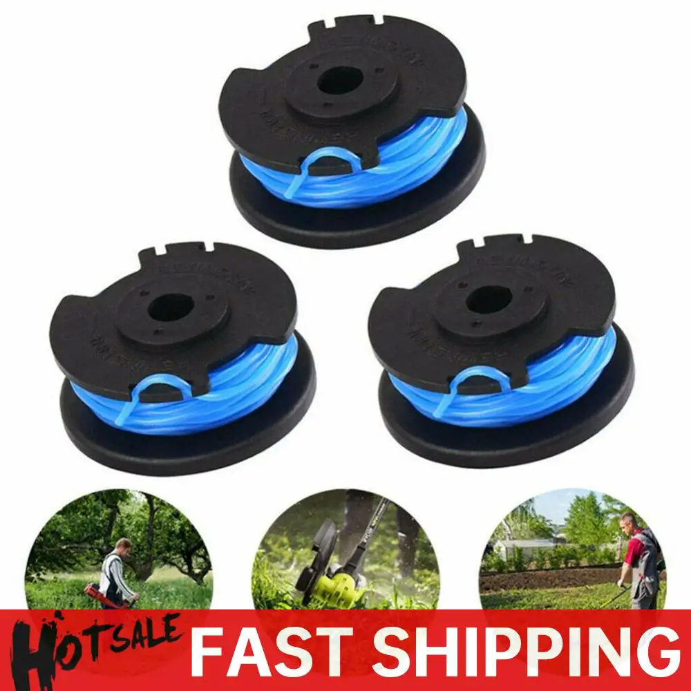 

3pcs/set Cordless Trimmers Heads for Ryobi One+ AC14RL3A Strimmer Line Spool Grass Weeds Trimming Head Weeding Brush Cutter