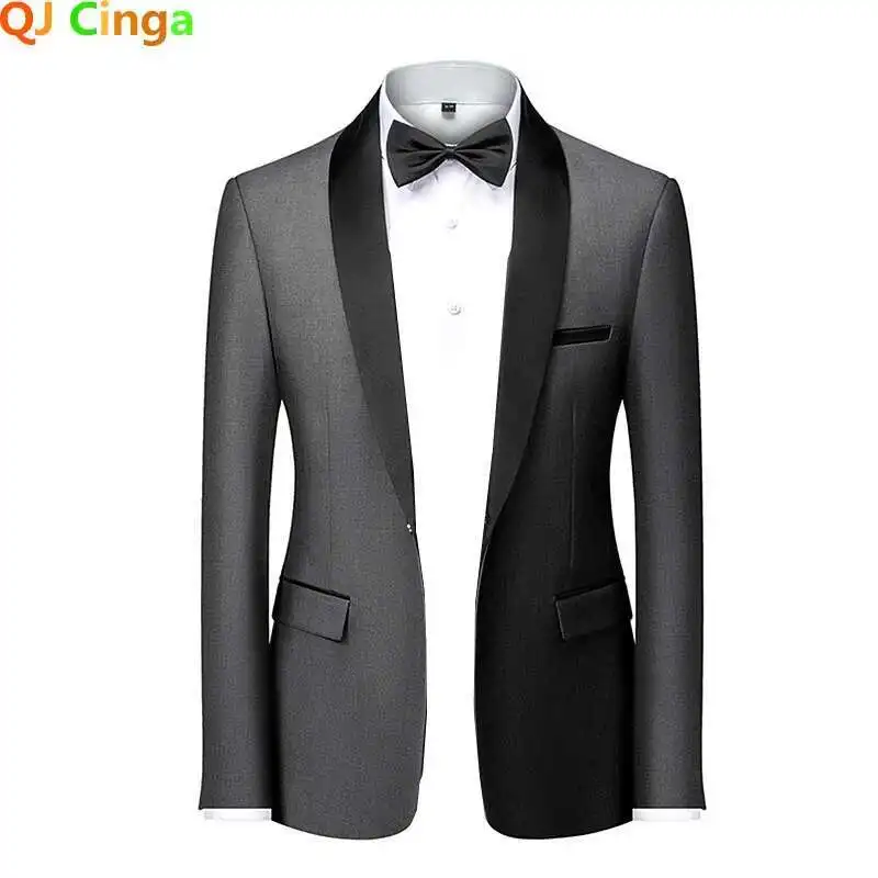 

Men Skinny Terno Mascuo Formal Slim Fit Tuxedo Prom Suit / Male Groom Wedding Blazers High Quality Dress Jacket Coat