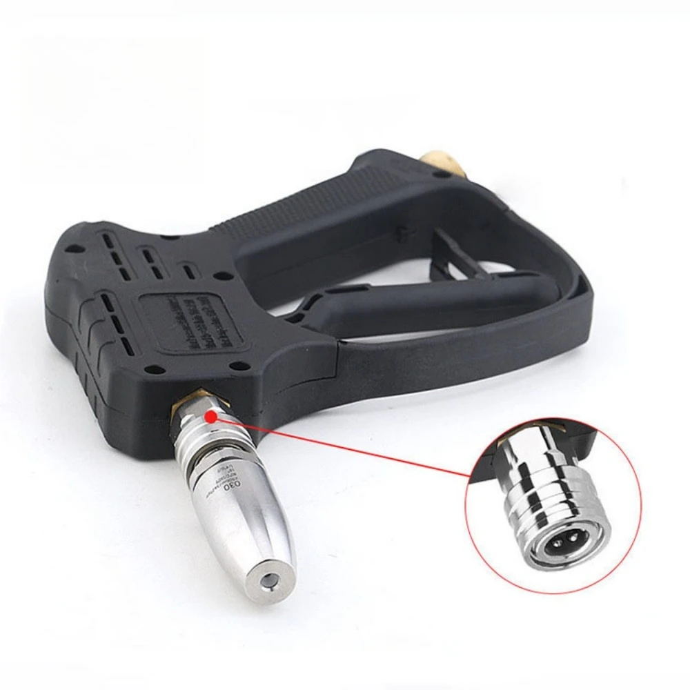 

NEW high pressure 3600psi/200bar stainless steel washing turbo nozzle 1/4 Quick plug connection rotating Blaster jetter