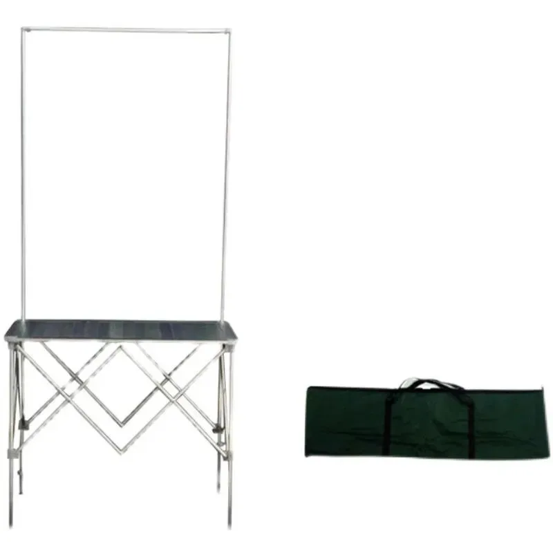 Aluminum alloy promotion table folding trolley ground marketing table ice powder stall cart snack cart portable stall folding