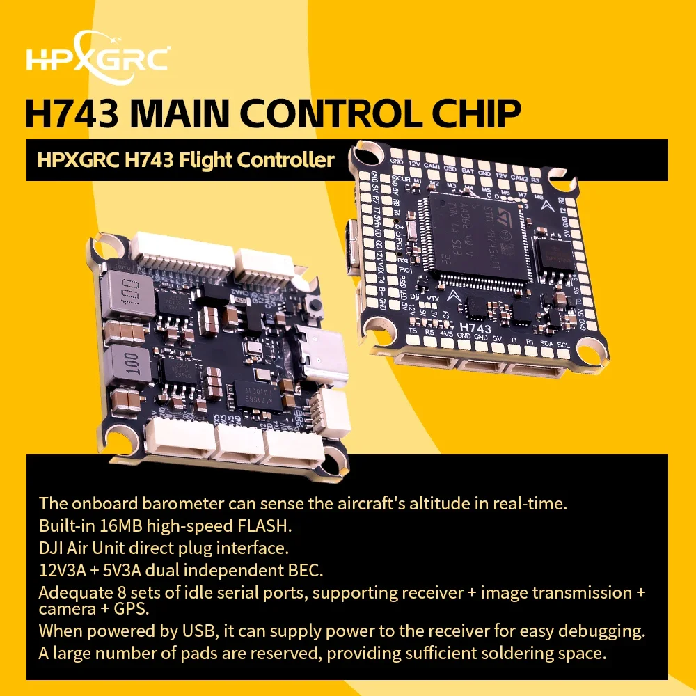 HPXGRC H743 Pengendali Penerba - Betaflight Fc F7 ulasan dan harga