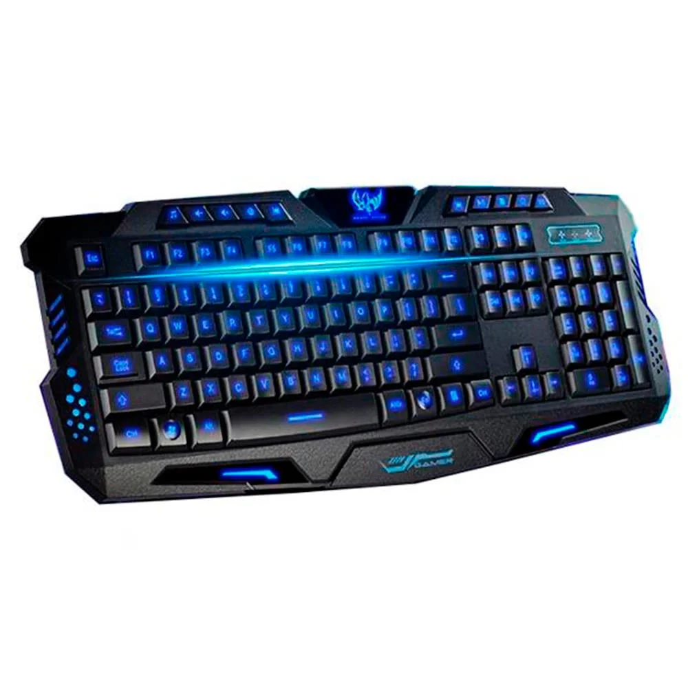 Gamer 3 Colors Led Backlit Keyboard Usb Pc