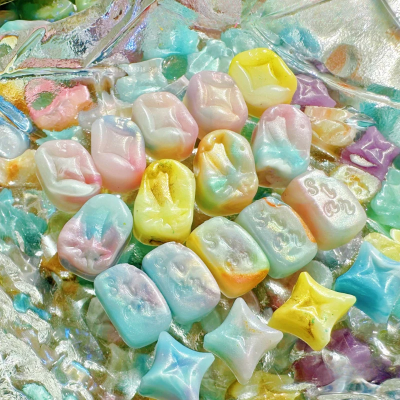 10g Fire Paint Wax Granules/Bright Star Mixed Agate Color Homemade Fire Wax DIY Wedding Invitation Envelope Sealing  Decoration