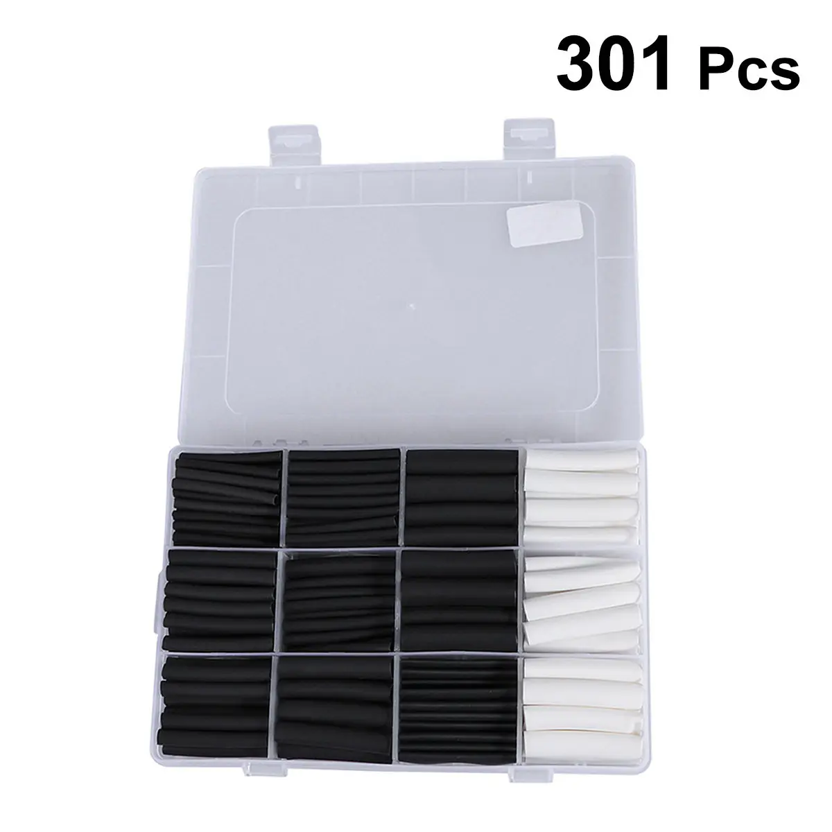 301Pcs Halogen- Retardant Heat Shrinkable Sleeve Wire Repair Insulation Tubing Waterproof Fast Shrinkage Acid Alkali