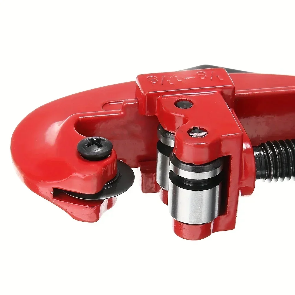 เครื่องตัดท่อแบบหนัก 1 ชิ้น ขนาด 1/8 ถึง 1-1/8 นิ้ว (3 ถึง 28 มม.) สำหรับตัดท่อทองแดง อลูมิเนียม และสแตนเลส