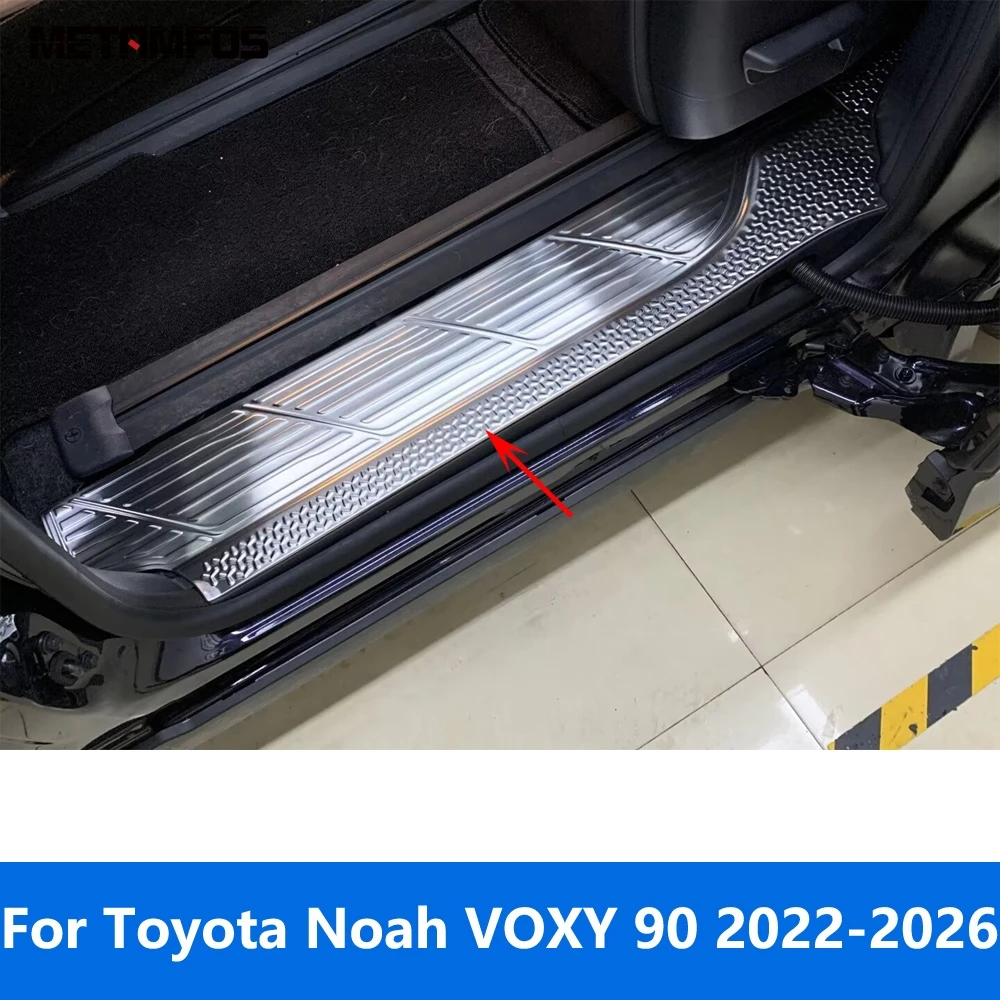 

Для Toyota Noah VOXY R90 2022-2025 2026, стальная внешняя накладка на порог, приветственная педаль, защита входа, аксессуары, Стайлинг автомобиля