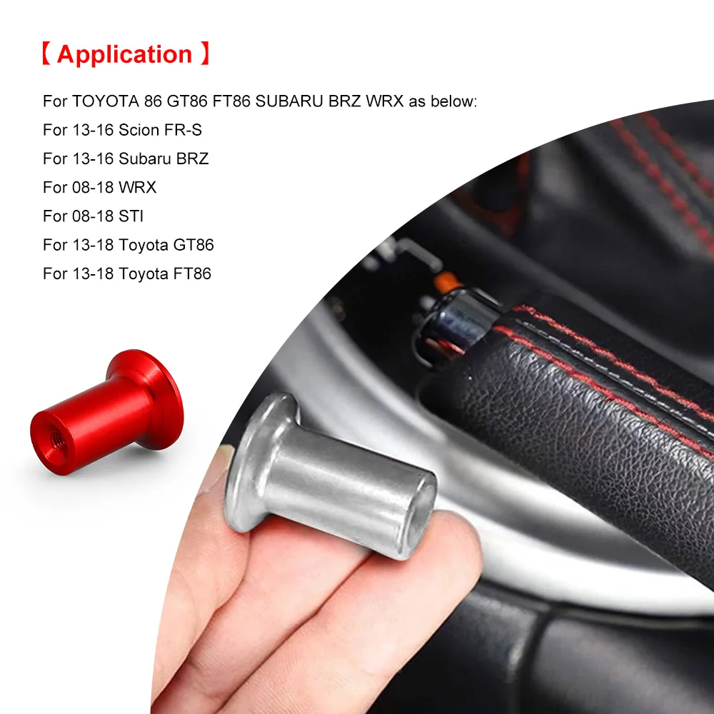 Aluminum  E-Brake Handle Brake Drift Spin Turn Knob Button Lever Lock Cover Fit For Toyota GT86 Scion FRS Subaru BRZ