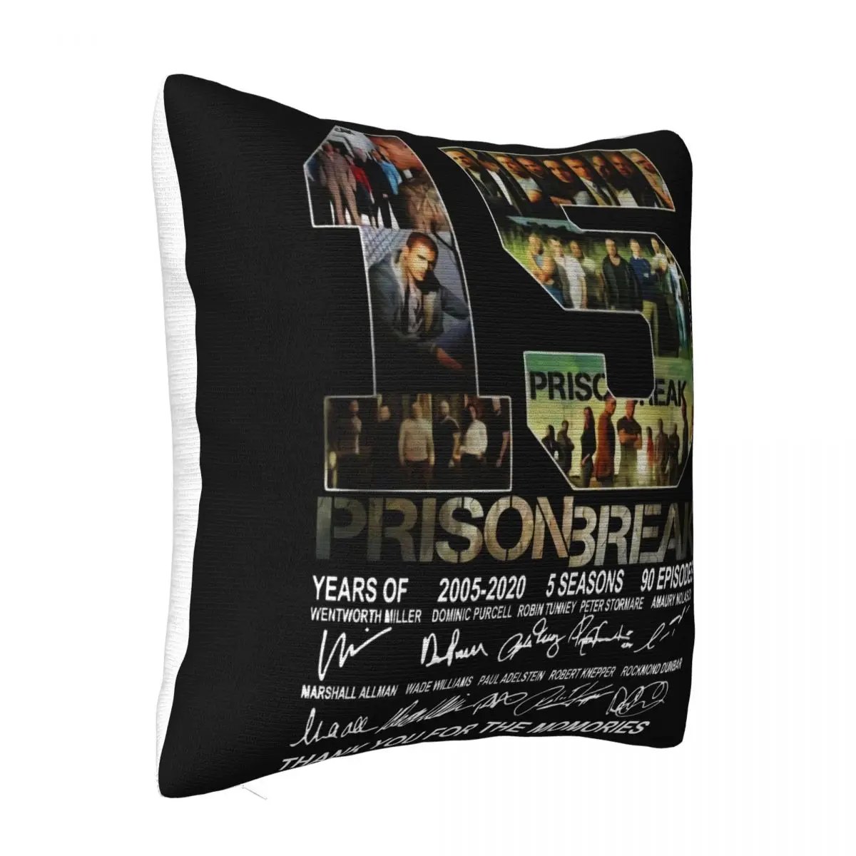 15 Years Prison Break 2005 2020 Signature Thank You For The Memory Ban Gift Pillow Case