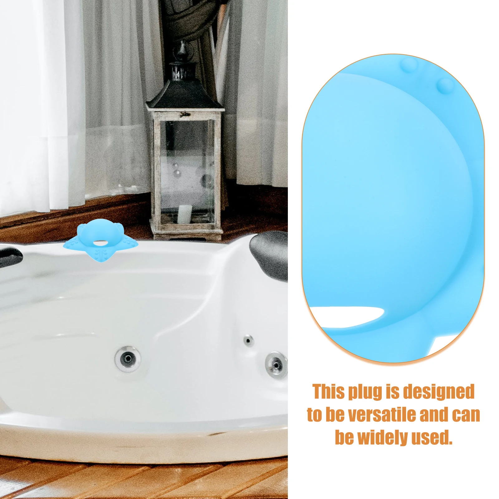 

Silicone Plug Sea Shape Bathtub Stopper Drain Cover Bathrub Strainer Cartoon