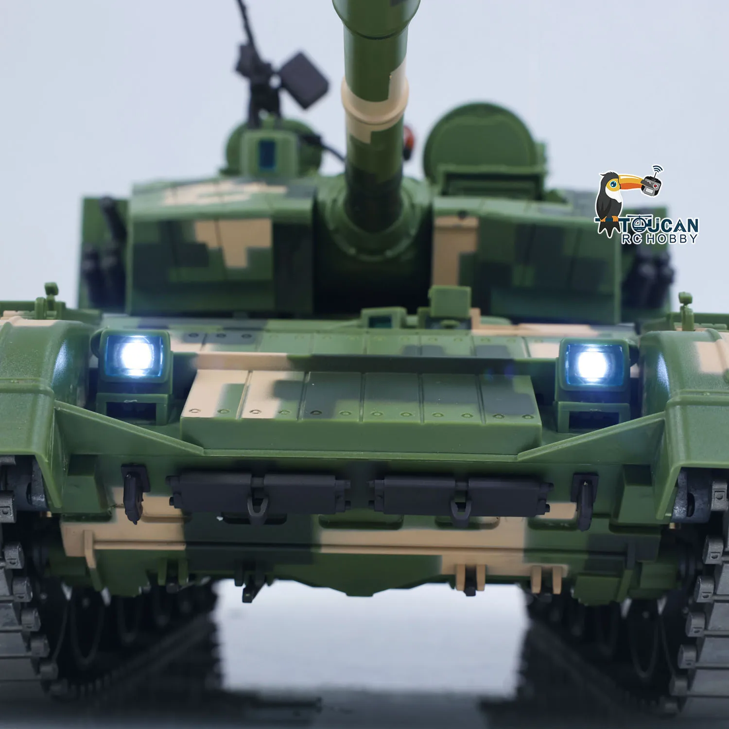 Heng – char de combat principal radiocommandé Long, modèle militaire RC, Combat infrarouge, pistes métalliques pour fumer, roues de route, 3899A 1/16