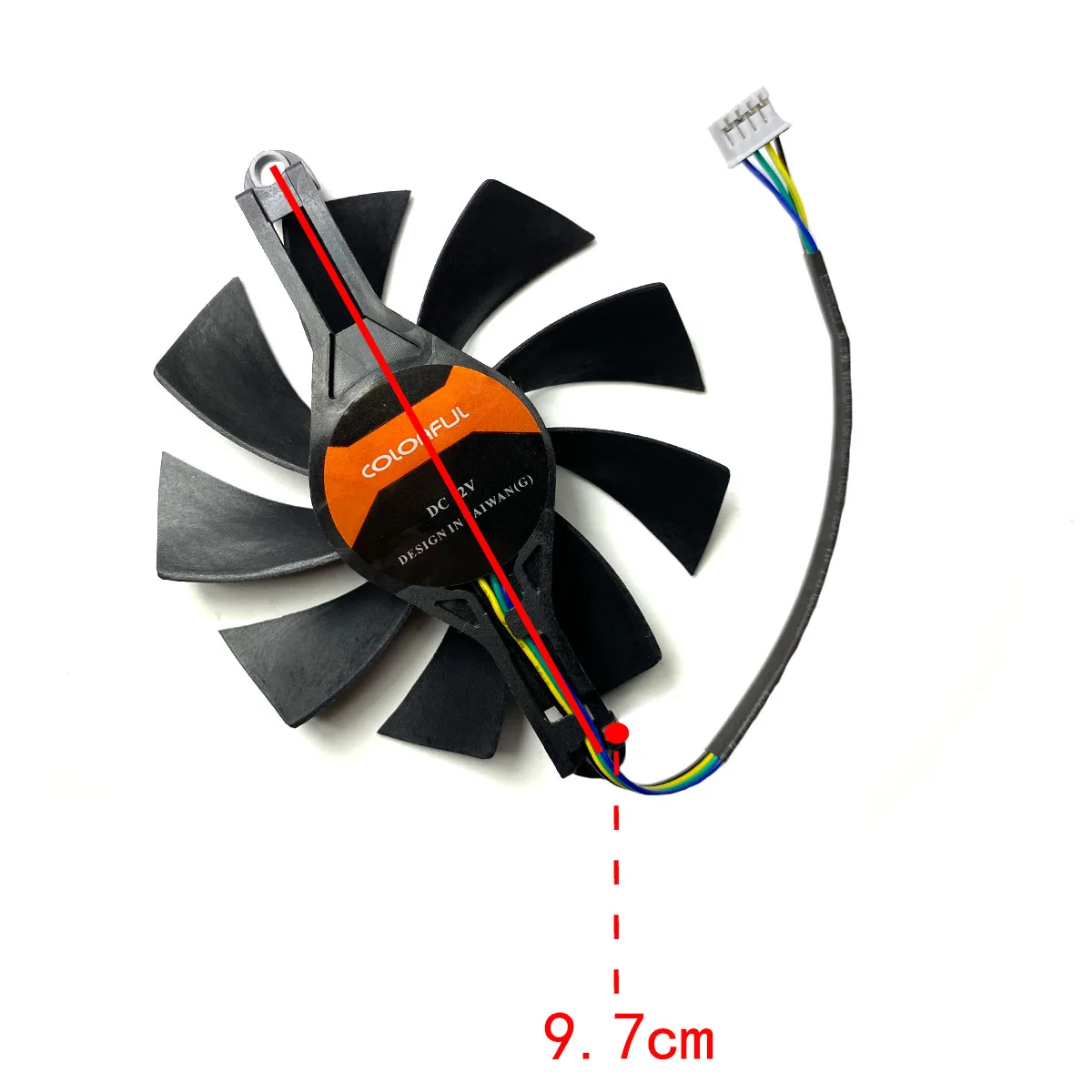 Новый сменный вентилятор для видеокарты COLORFUL GeForce GTX 1630 1650 1650S Smart Shark LE