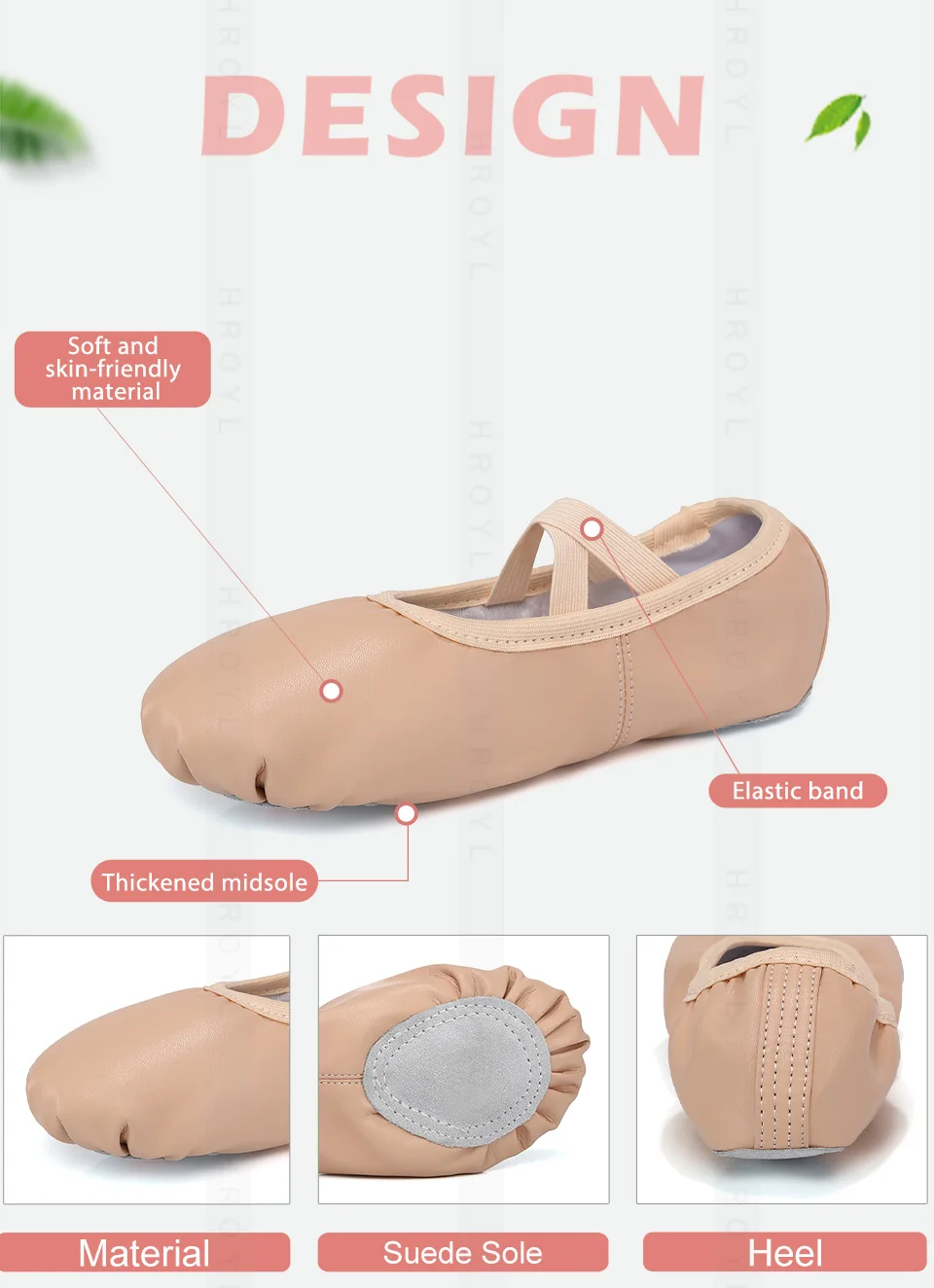 Ballett Tanzschuhe Mädchen Frauen Ballett Tanzschuhe Wohnungen für Damen Damen Ballett Hausschuhe Schuhe Salsa Praxis Trainingsschuhe – Detail 4