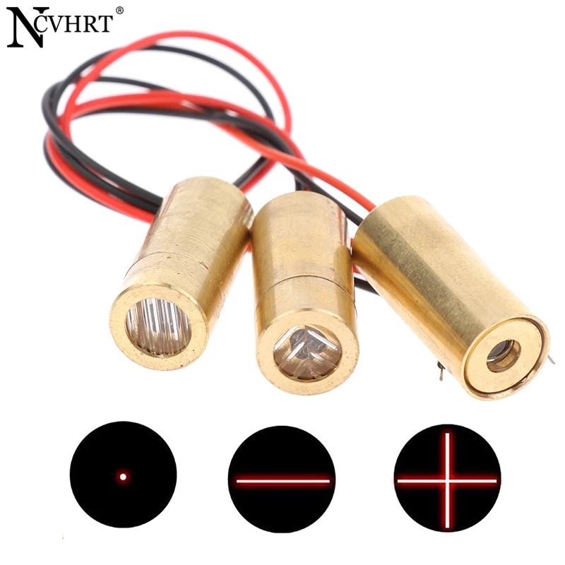 Copper Laser Head 650nm 9mm 3V 50mW Laser Cross Diode Module Red Laser