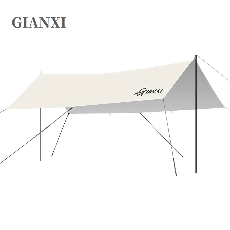 GIANXI Canopy Tent Camping Vinyl Shade For 4-15 People Tent Outdoor Sunshade Canopy Portable Extra-Large Area Camping Equipment