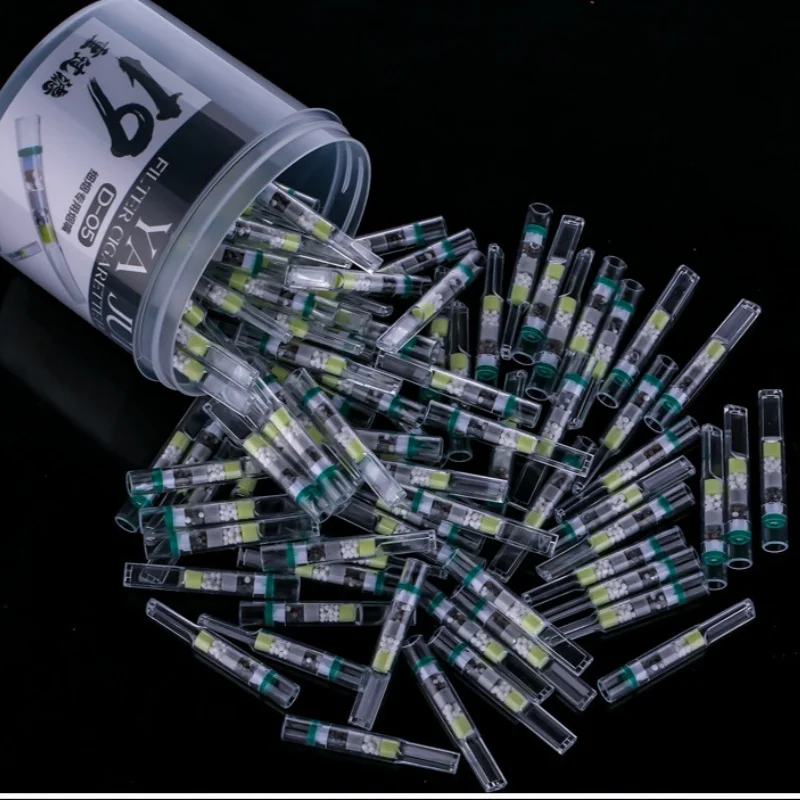 120pcs Disposable Slim Cigarette Filter Tips Fits 5.2mm Cigarettes Tar Reduction Smoking Accessories