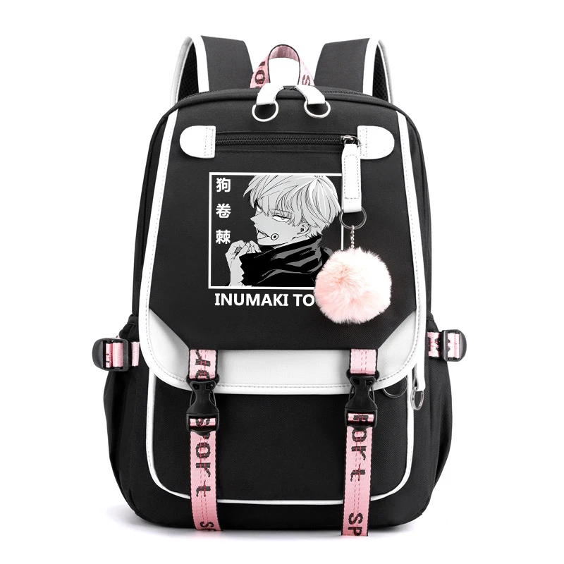 Anime Inumaki Toge Pattern Backpack Women Men Casual Outdoor Backpack Students Boys Girls Fashion Backpack School Bag