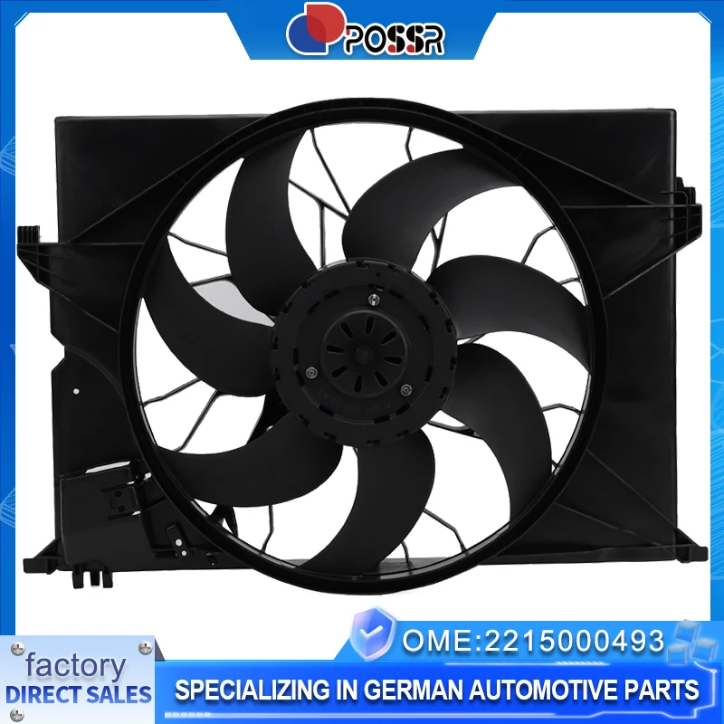 

Автомобили Аксессуары 2215000493 Новый вентилятор радиатора охлаждения двигателя Mercedes-Benz A 2219066500 A 2215001193 A 2215000993