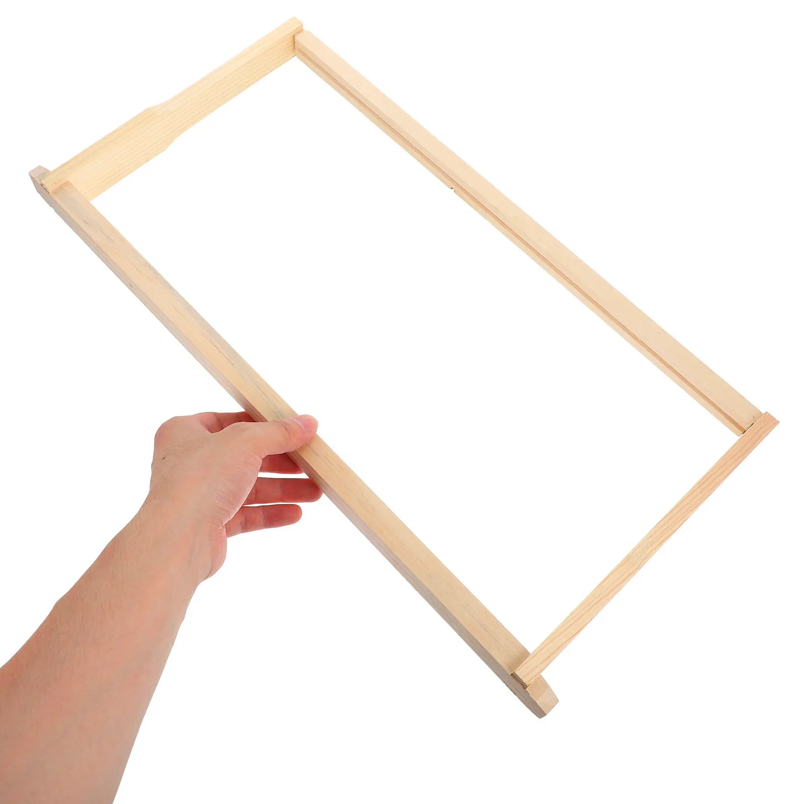 Wood Beehive Frame Nest Foundation Easy Assemble Beekeeping Tool Replacement for Hive Frame Holder Wooden Part