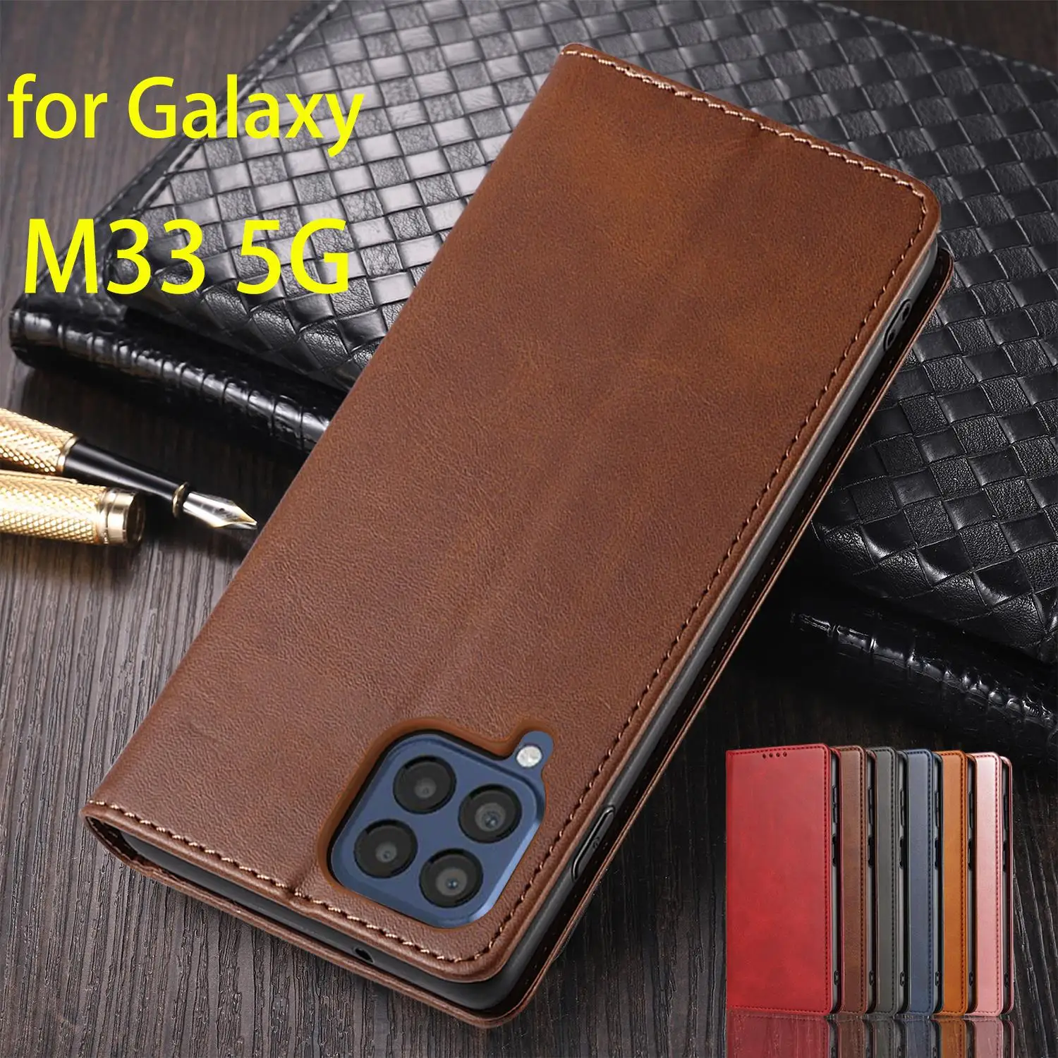 

Кожаный чехол для Samsung Galaxy M33 / M33