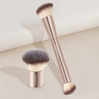 MAANGE 2pcs Makeup Brushes Double Head Foundation Concealer Brush Soft to Touch Powder Brush for Liquid Cream Blending Beauty