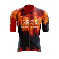 2024 New INEOS Pro Team Cycling Jersey Men Summer Cycling Clothing Mountain Bicycle Jersey Ropa Ciclismo Maillot Bike Clothes