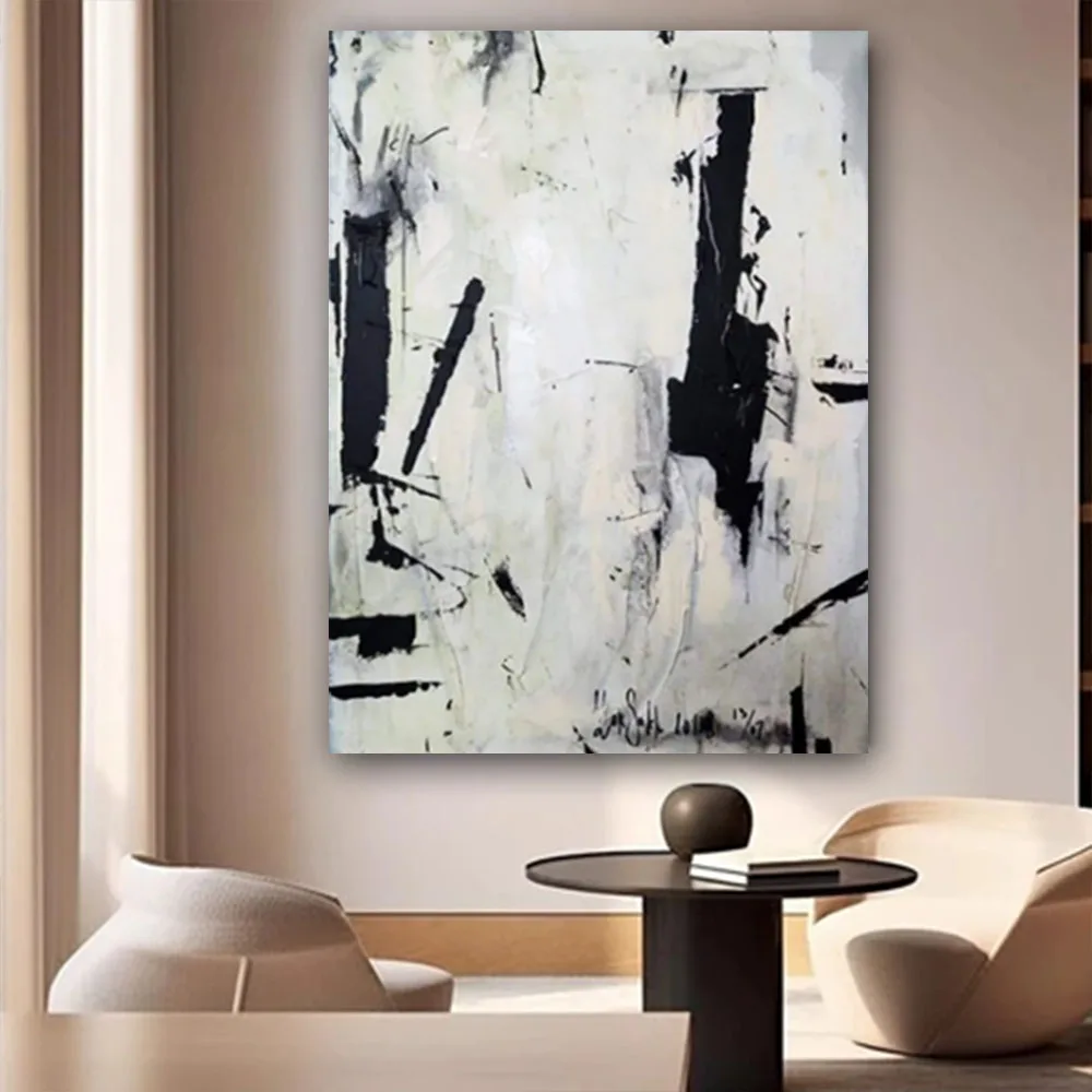 

hand-painted oil Painting Blue texture Wall Art Canvas Painting Abstract wall Painting for Home Decoration Living Room artwork