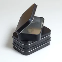 3 PCS Blank Metal Tin Box Black Silver Altoid Style Storage Boxes