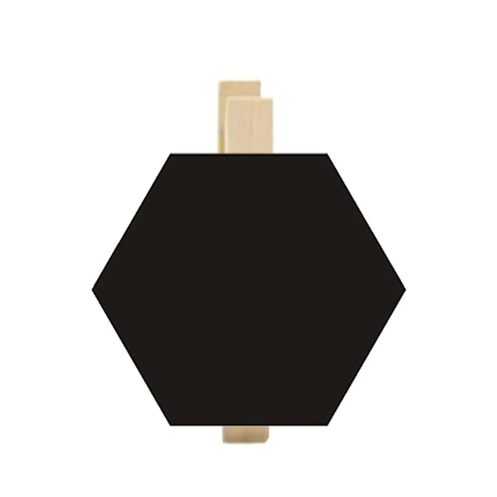 10PCS/Set Durable Wooden Blackboard Clip Special Shape Black Message Board Noticeboard Wedding Party