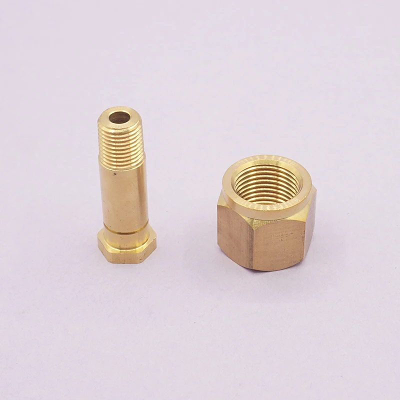 Tuerca reguladora de CGA-320, boquilla con arandela, regulador de CO2, accesorios para botellas de entrada, reparación, tuerca reguladora, boquilla (roscas derechas)