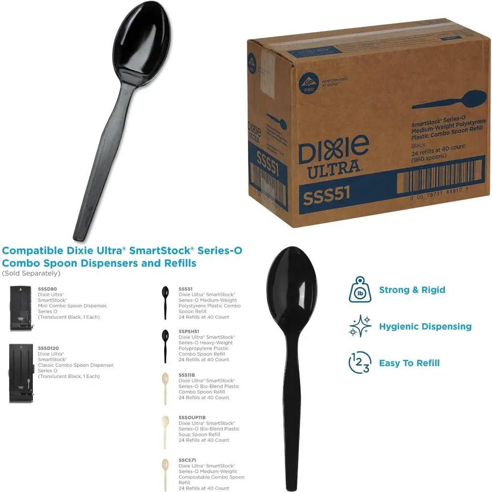 

Сменный блок для ложки-дозатора SmartStock, 960, черный, ложки для дозатора SmartStock высокой емкости