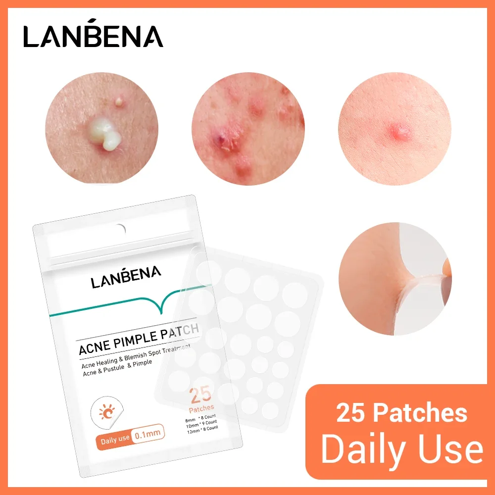 LANBENA Acne Pimple Patch Beauty Tool Invisible Acne Stickers Blemish Treatment Acne Master Face Mask Skin Care 25pcs Daily Use