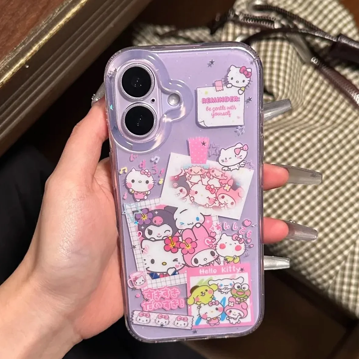 Kawaii Melody Kitty Friends Cartoon Sweet Cute Phone Case For iPhone 17 Air 16 15 14 13 12 11 Pro XR Max 7 8 Plus MINI Y2K Cover - náhled 4